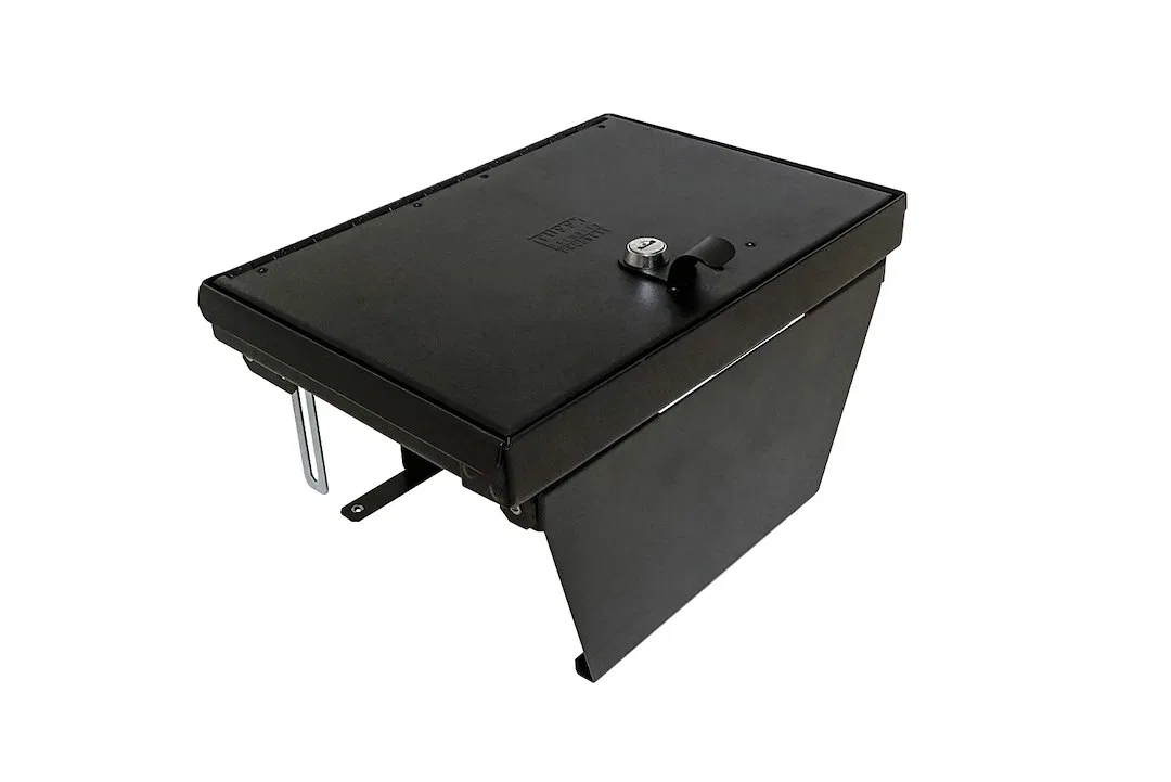 356-01 – TUFFY SEC Console Security Insert, With Standard Key Lock Powder Coat Black Steel - view 2